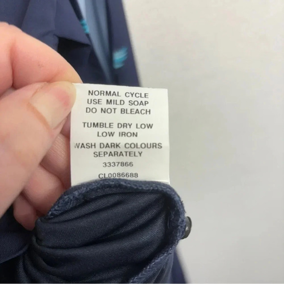 Wayward Fancies EShakti Wide Leg Bird Jumpsuit Navy Blue M Belted Pockets - Picture 11 of 14